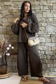 Santos Cushion Cotton Heathcliff Blouse Chocolate